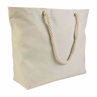 BORSA MARE CON MANICI IN CORDA E ZIP
